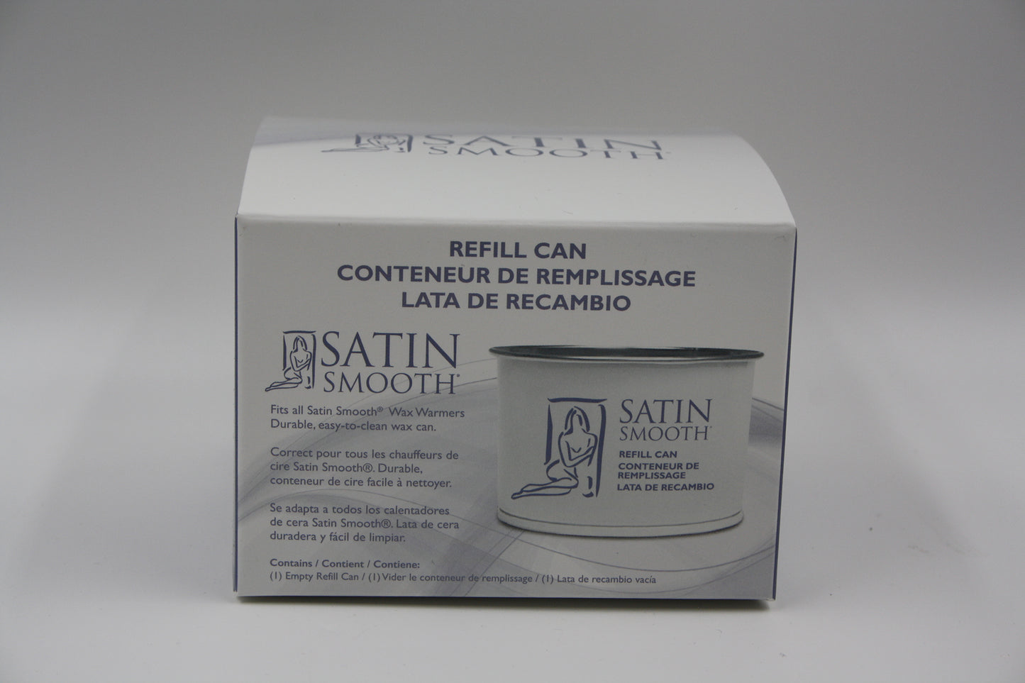 Removable Metallic Satin Smooth Container