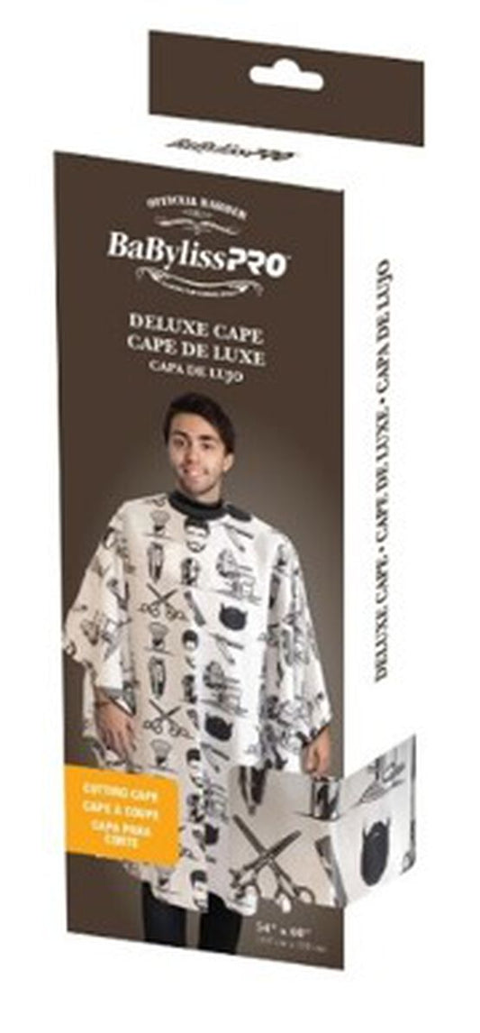 Cape Babyliss Pro de luxe avec motif barbier