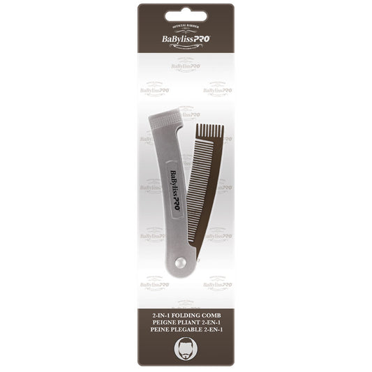 Babyliss Pro 2-in-1 folding handle comb