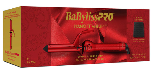 Babyliss Pro Curling Iron 1" spring handle EUPHORIA