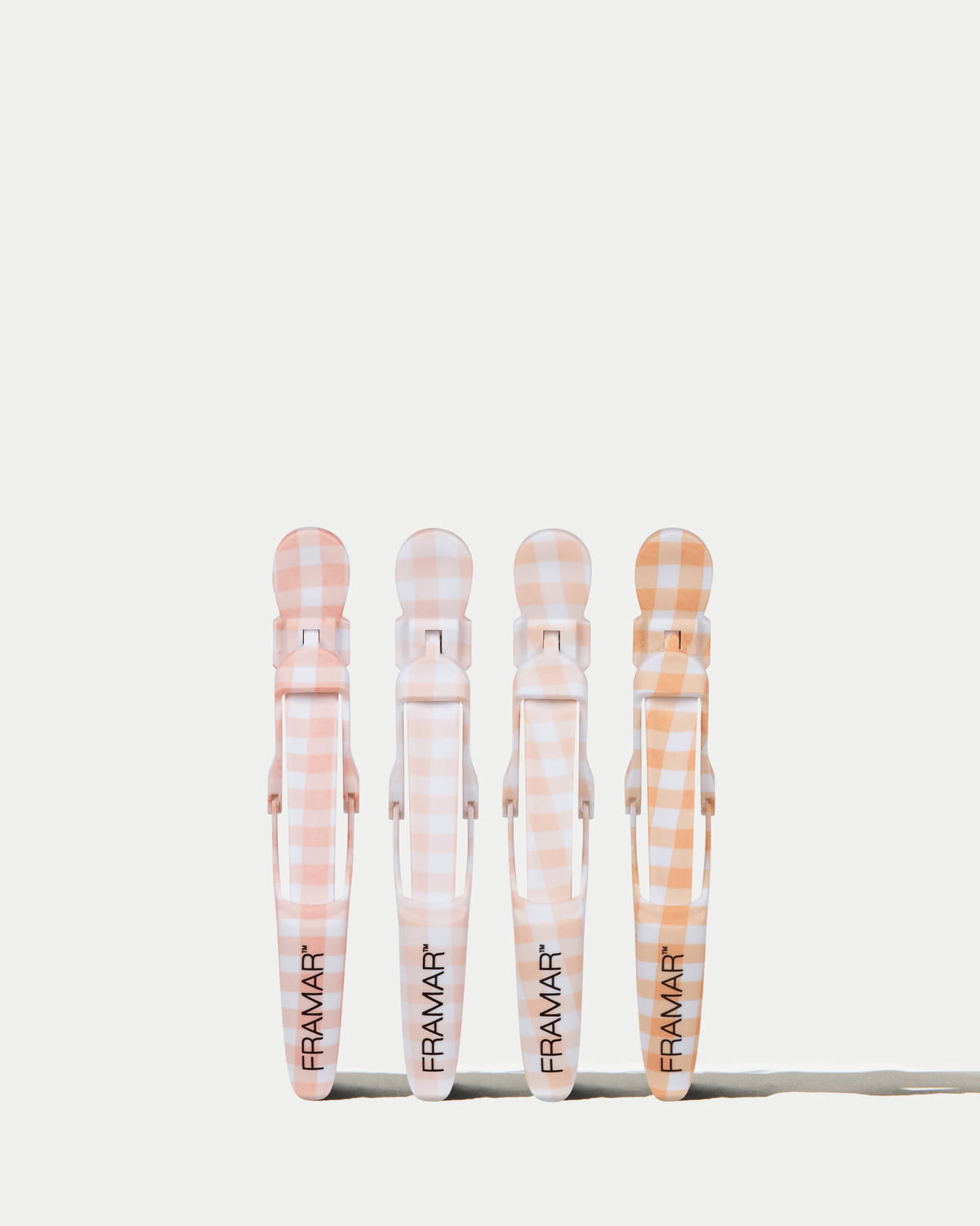 Framar Gator Clip Peach Please 4/pk