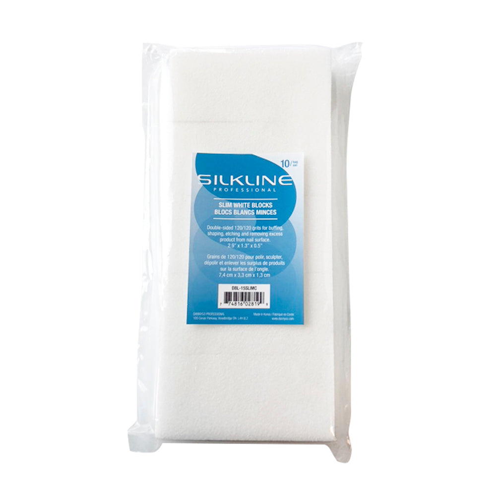 Silkline White thin block 10/pqt