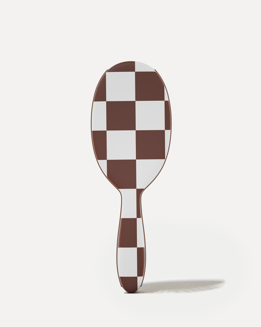 Framar Detangle Brush Checked Chocolate