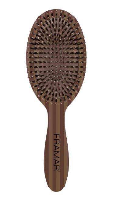Framar Mini Polish Brush Stripes Chocolate