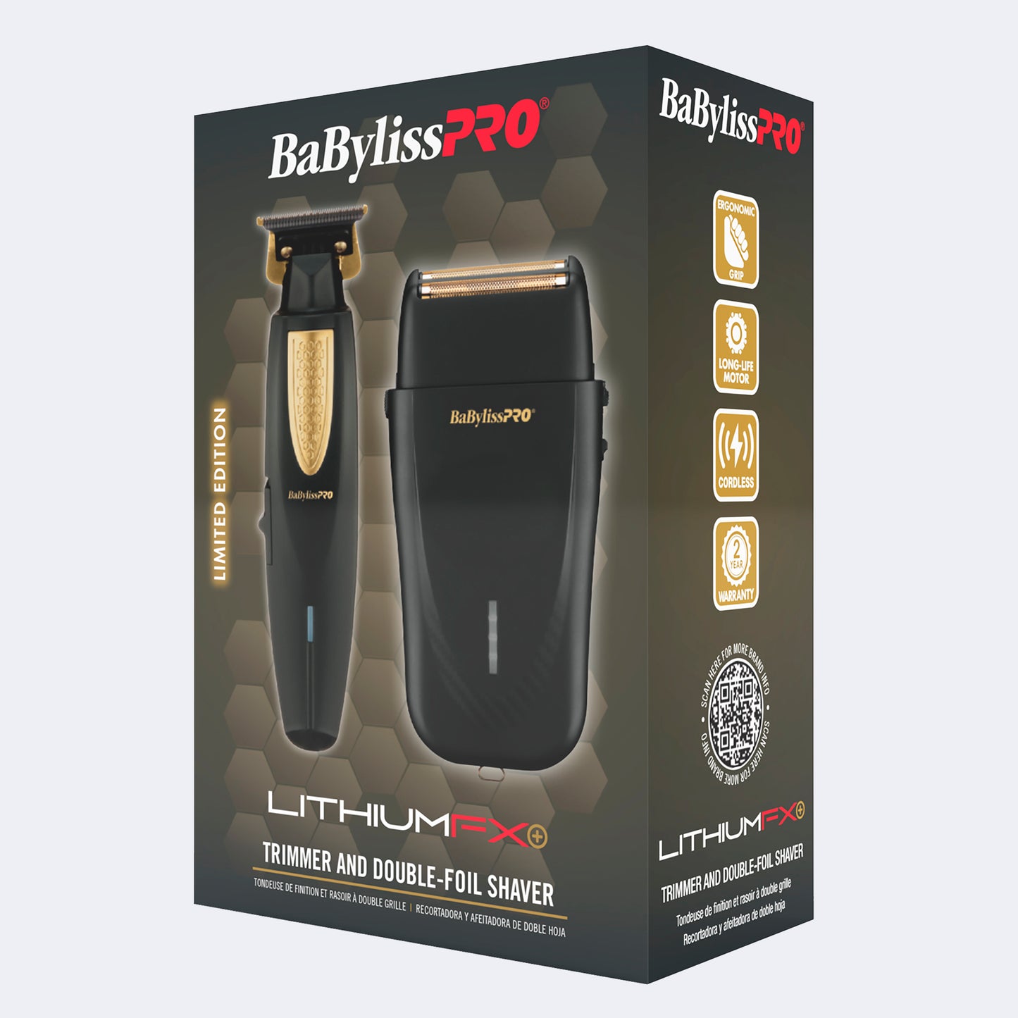 Babyliss Pro Lithium FX Trimmer and Double-foil Shaver Duo