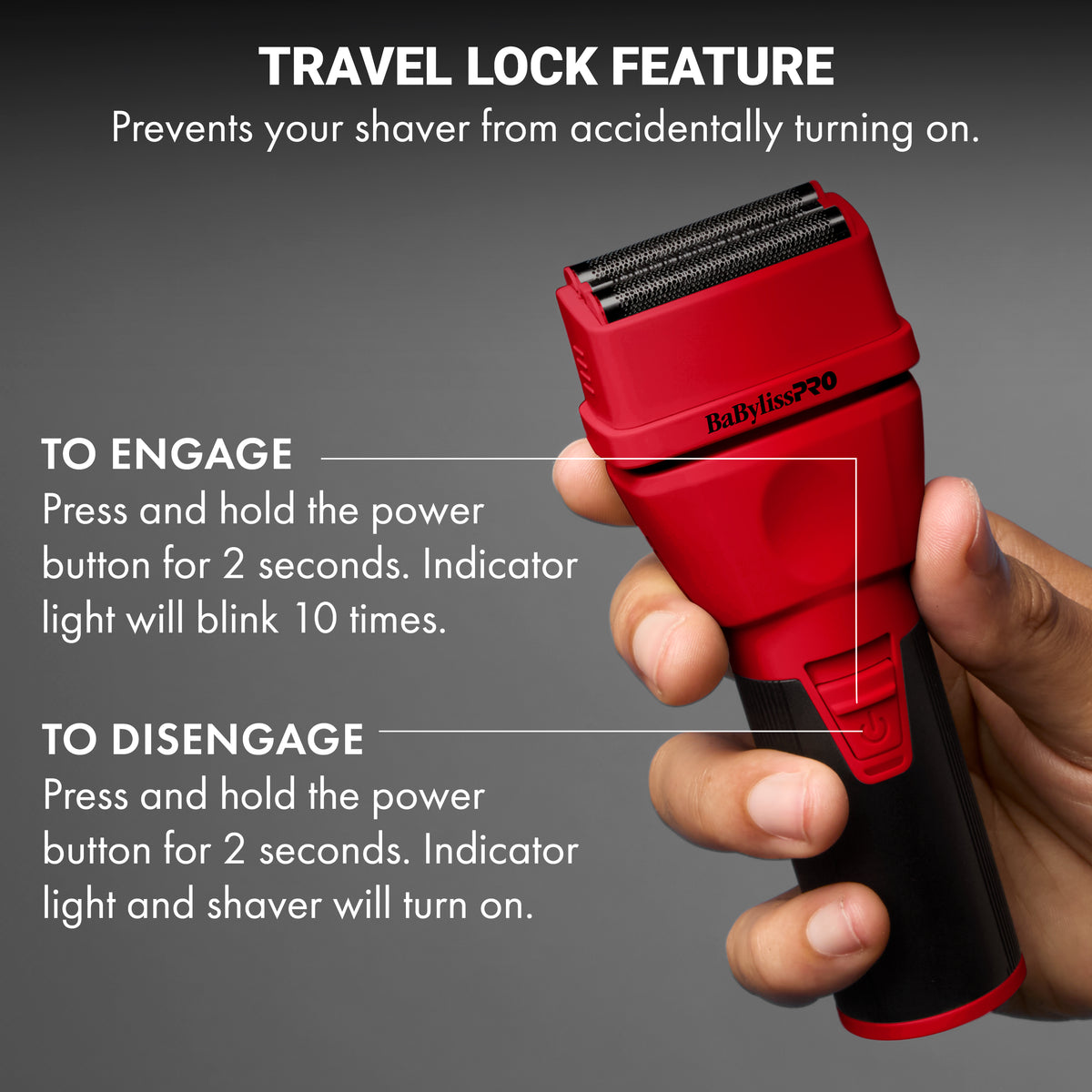 Rasoir Babyliss Pro Double lame CoreFX Série Limitée Rouge
