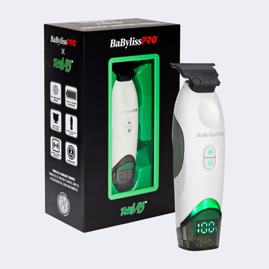 Tondeuse Babyliss Pro X TOMB45 de finition chargement sans fil Blanc