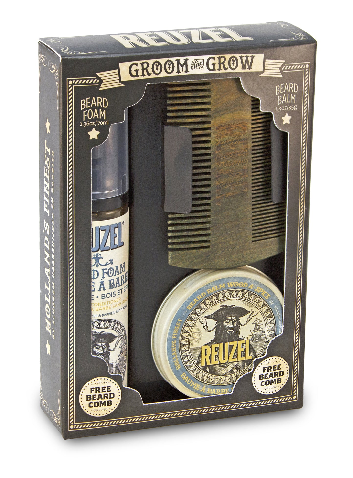 Duo Reuzel Holiday Groom & Grow Wood & Spice
