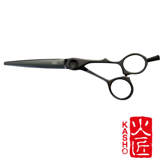 Kasho KML 6.5'' Right-Handed Offset Black Scissors