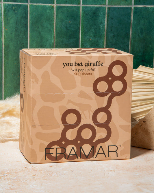 Framar 5X11 Embossed You Bet Giraffe Foil