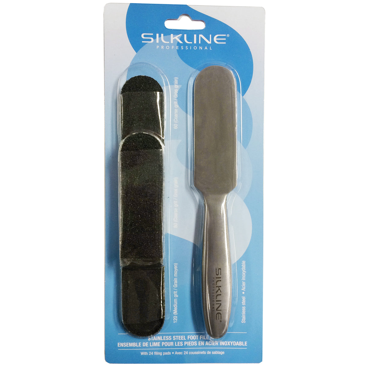 Silkline stainless steel foot file