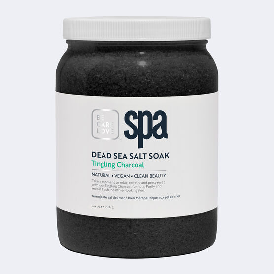 SPA Tingling Charcoal Sea Salt Soak 64oz