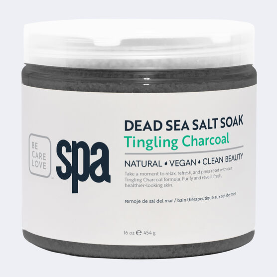 SPA Tingling Charcoal Sea Salt Soak 16oz