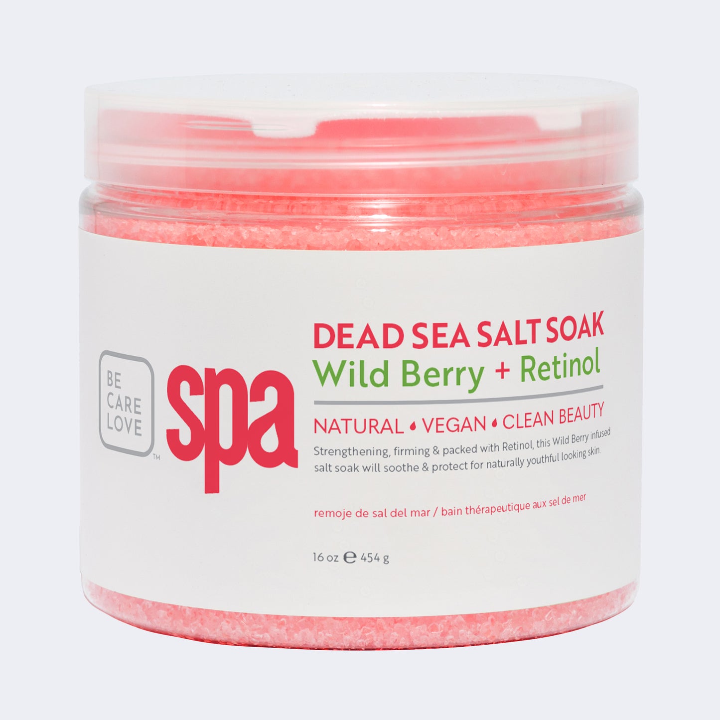 SPA Wild Berry + Retinol Sea Salt Soak 16oz