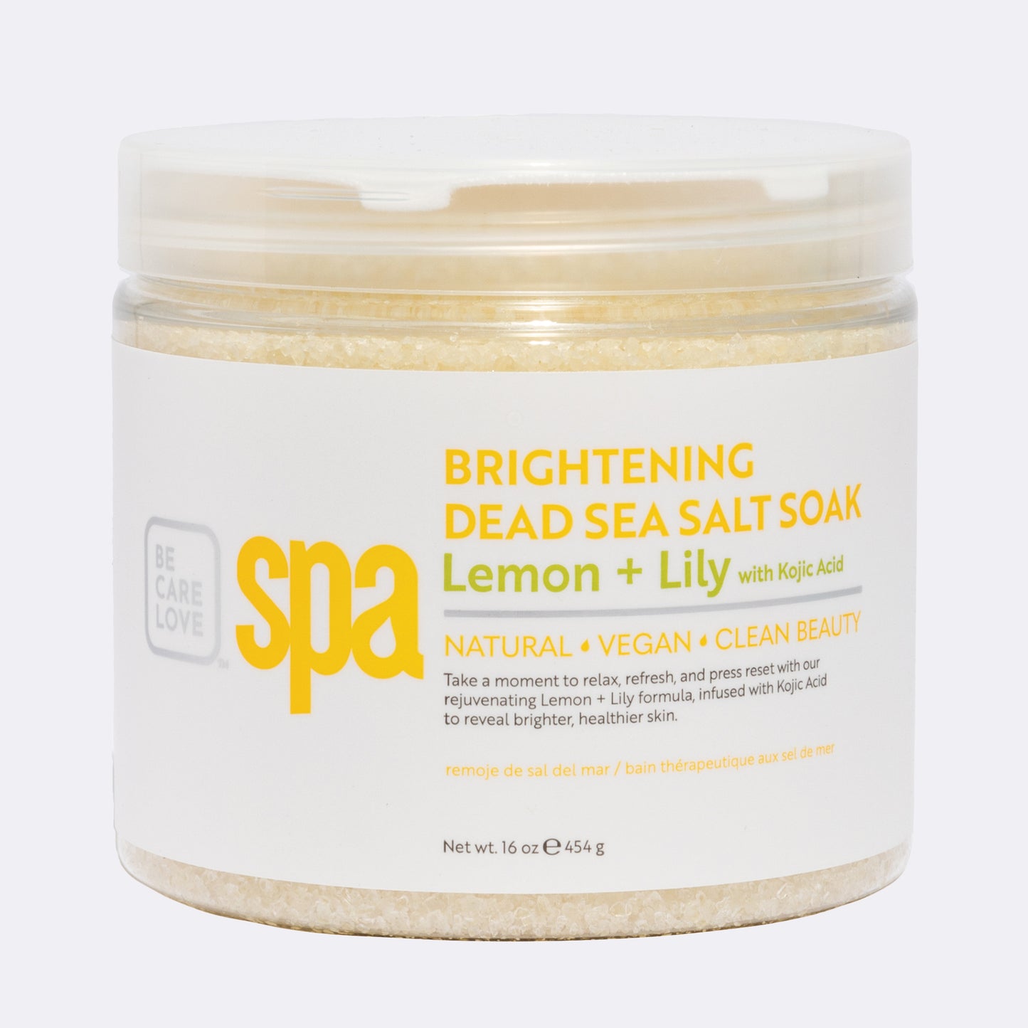 SPA Sea Salt Soak Lemon + Lily with kojic acid 16oz