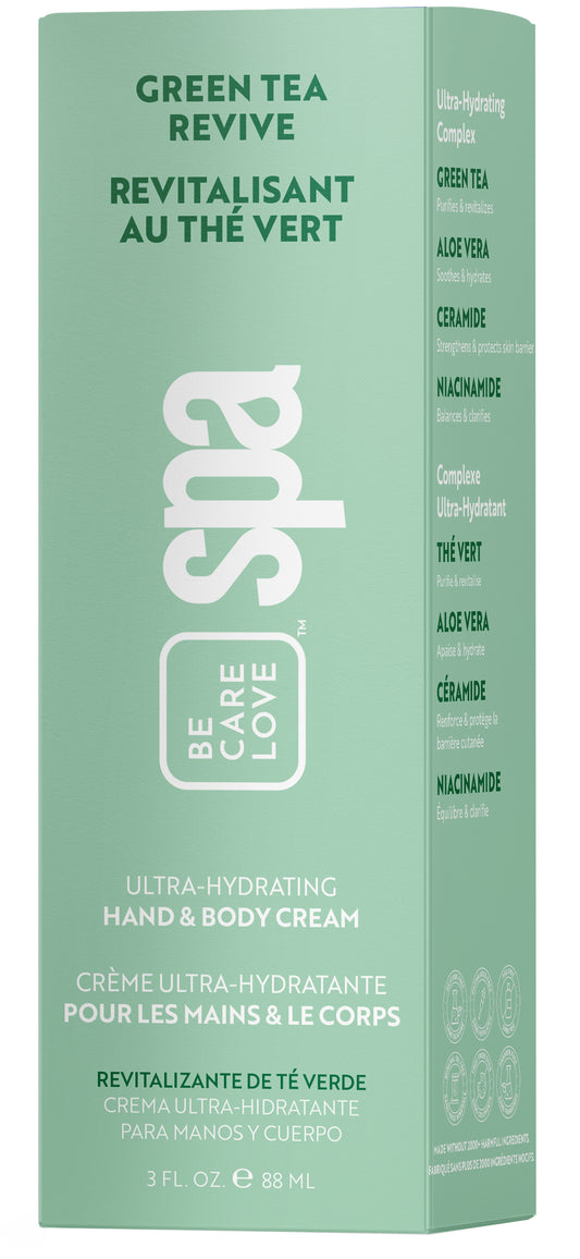Crème main et corps SPA Thé Vert 3oz