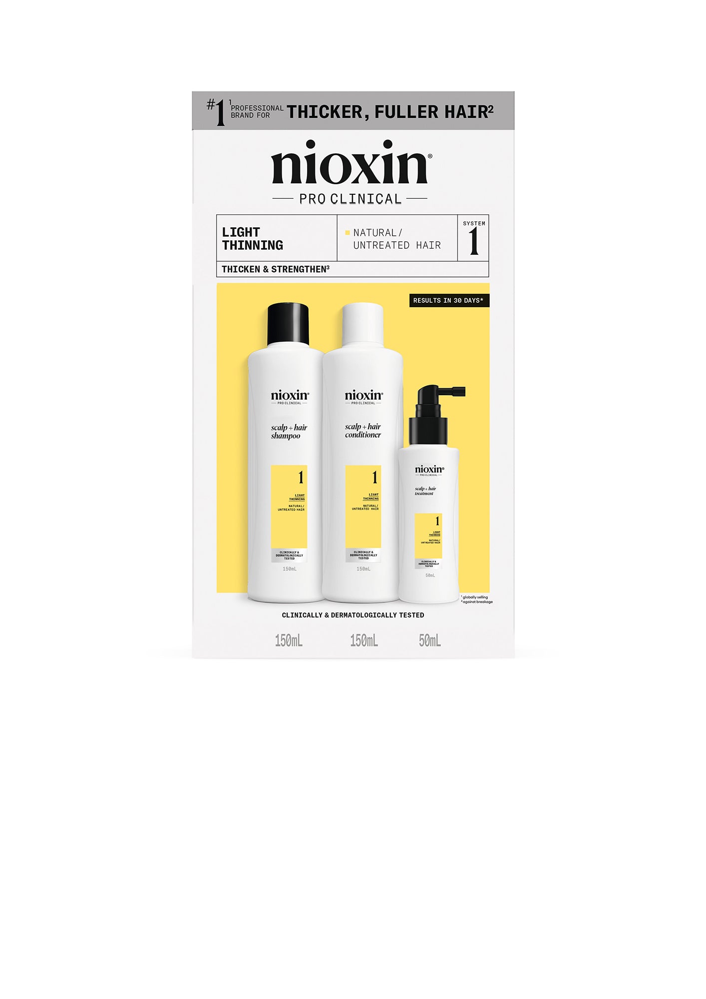 Nioxin System 1 Kit 150+150+50ml