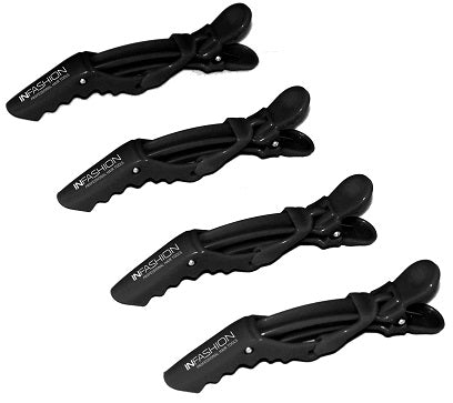 InFashion Extensible Sectioning Clip Black 4/pk
