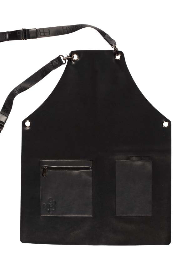 Framar Black Vegan Leather Styling Apron