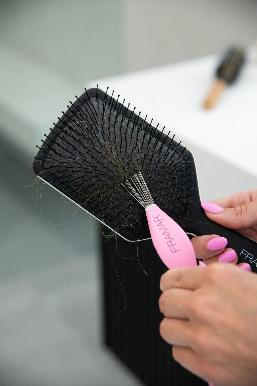 Framar Brush Cleaner - Pink