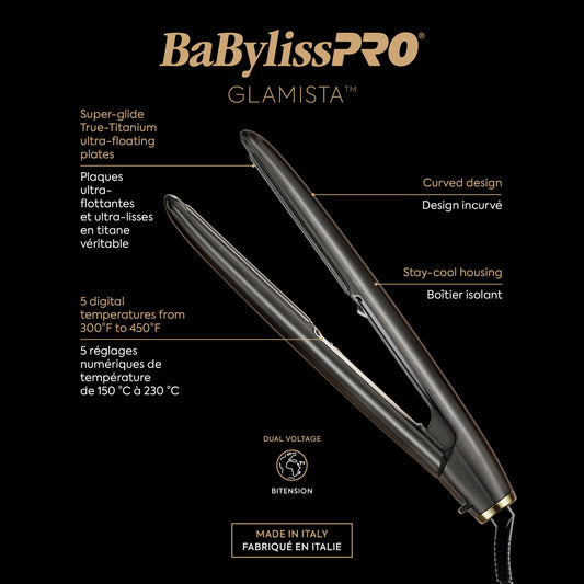 Babyliss Pro Italian 1" Flat Iron