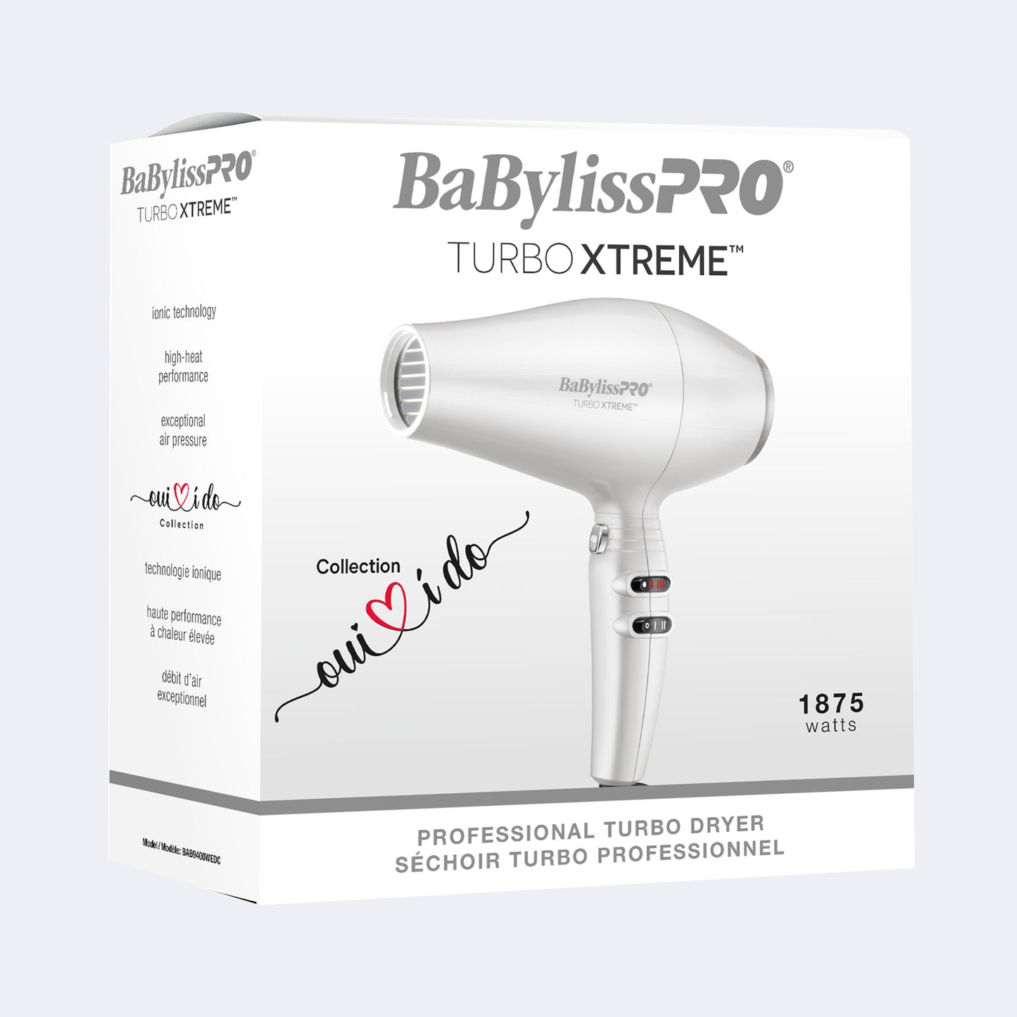 Séchoir Babyliss Pro Turbo Xtreme "OUI" Série Limitée