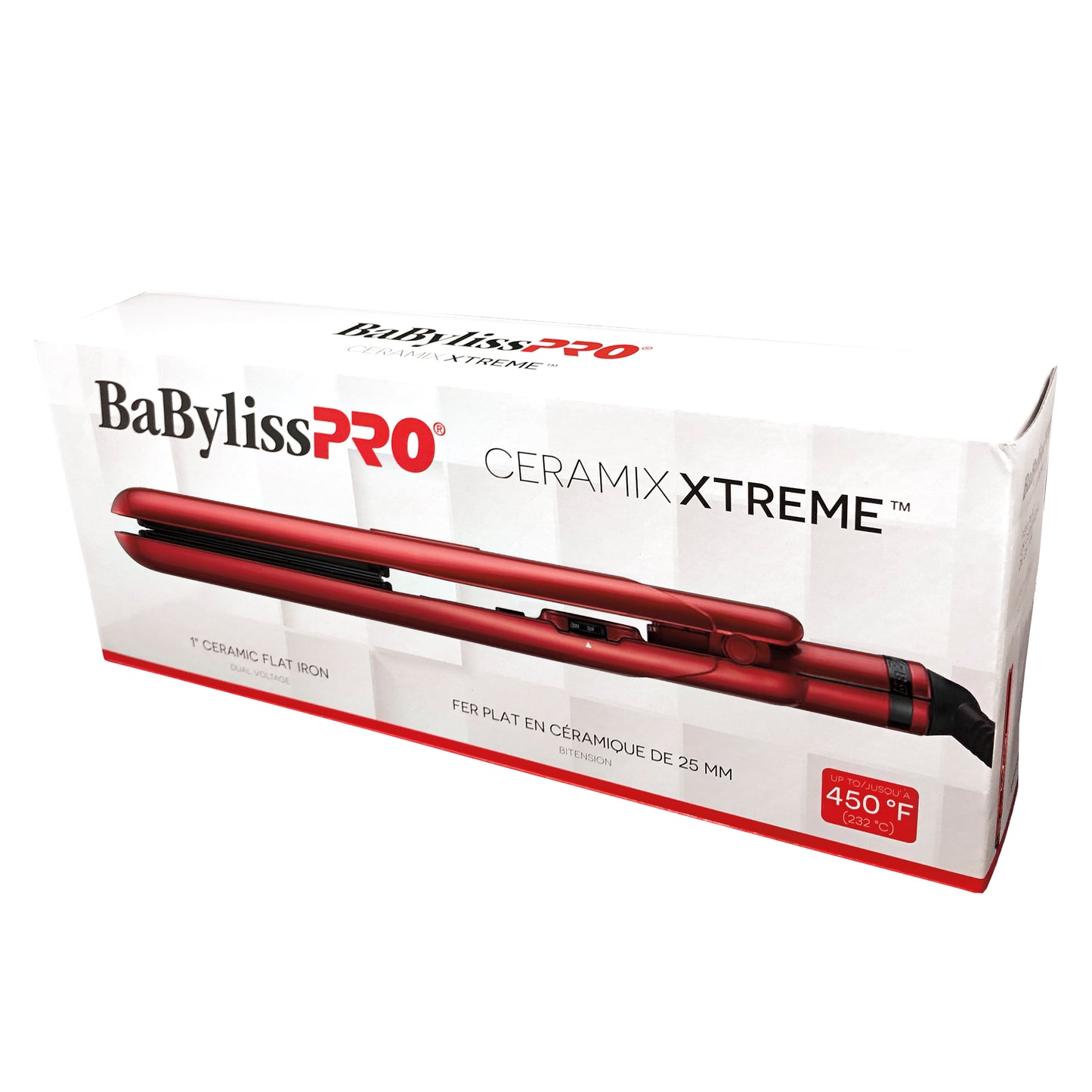 Babyliss Pro Red Ceramic Flat Iron 1''