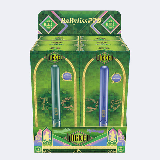 Présentoir Fer Plat Babyliss Pro Céramique  1'' Wicked Assorti 6 unités