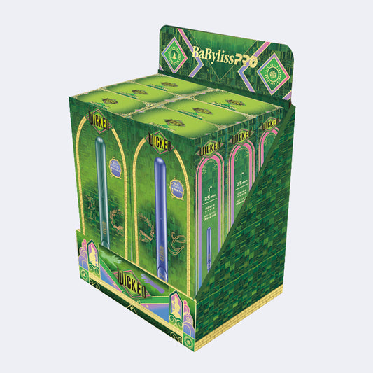 Présentoir Fer Plat Babyliss Pro Céramique  1'' Wicked Assorti 6 unités