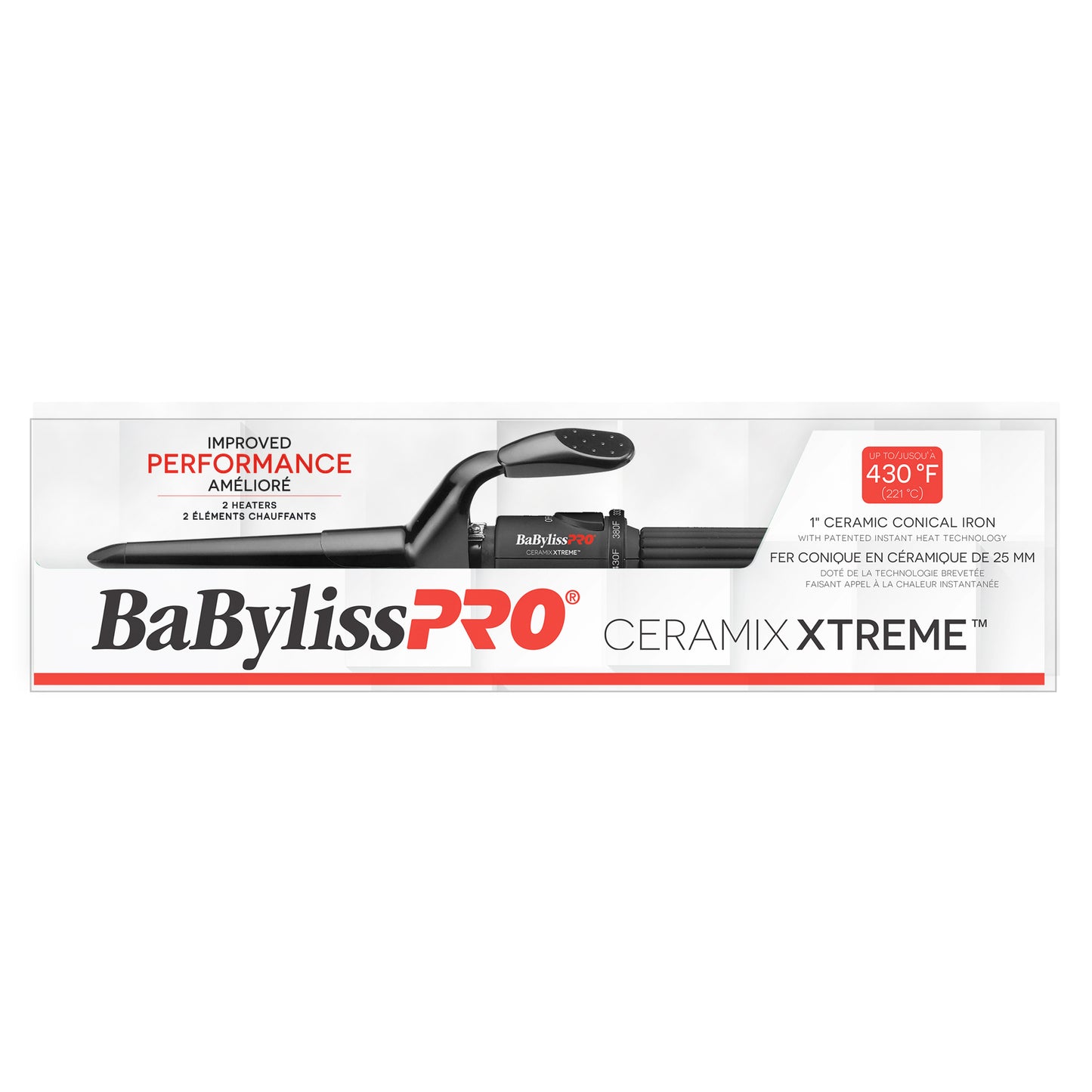 Babyliss Pro Pointed Curling Iron 1'' spring handle