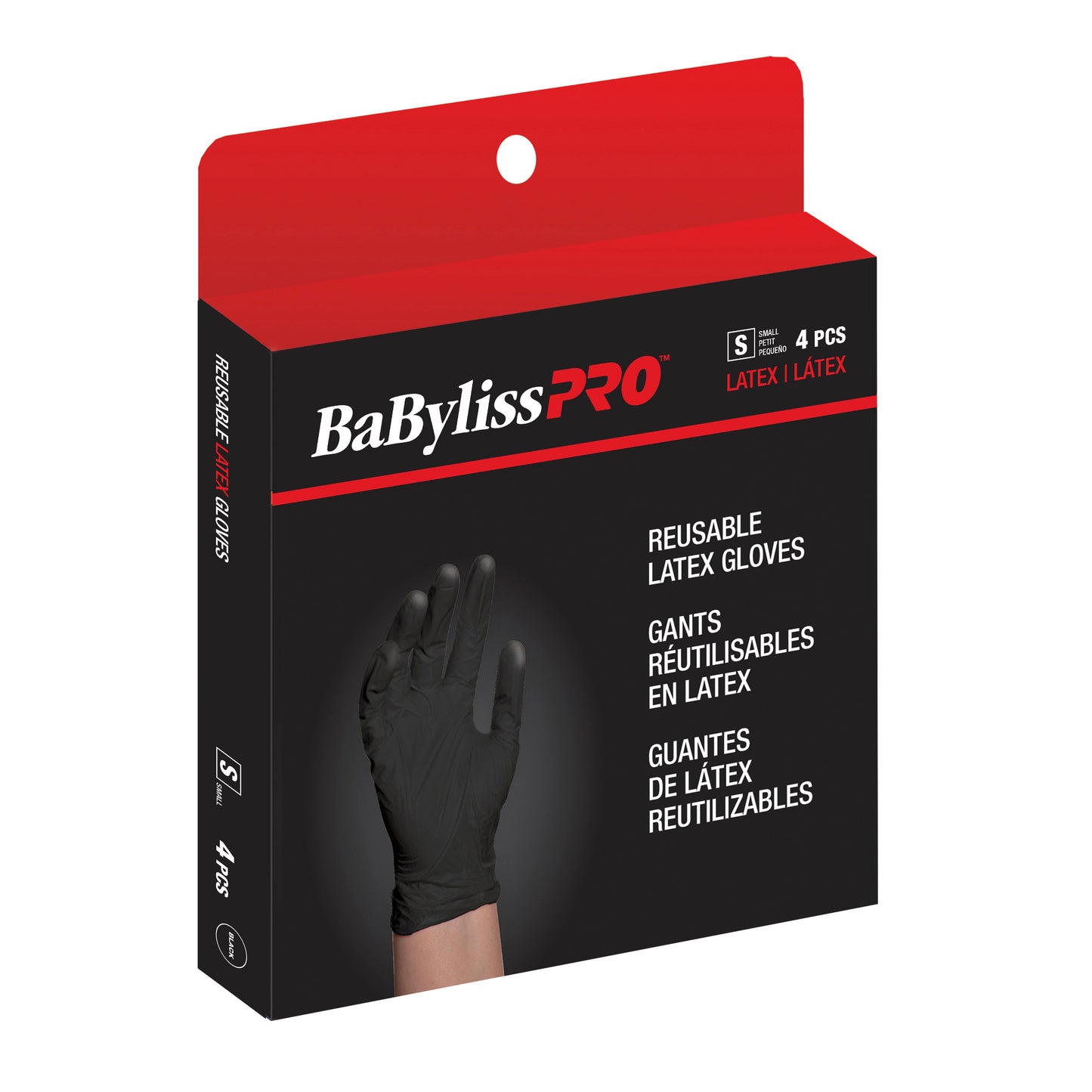 Babyliss Pro Black Satin Small Glove 4/box