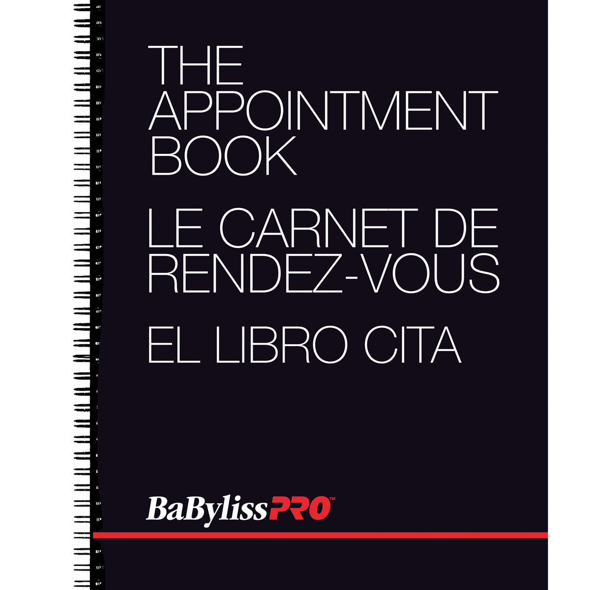 Babyliss Pro 4-column appointment book