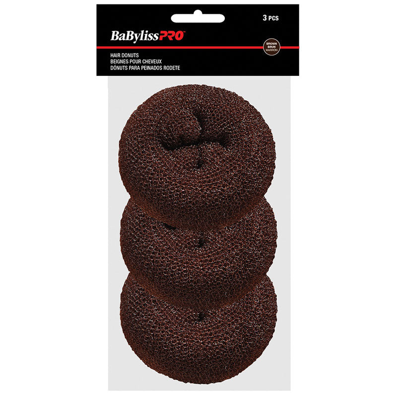 Babyliss Pro Hair Donuts Brown 3/pk