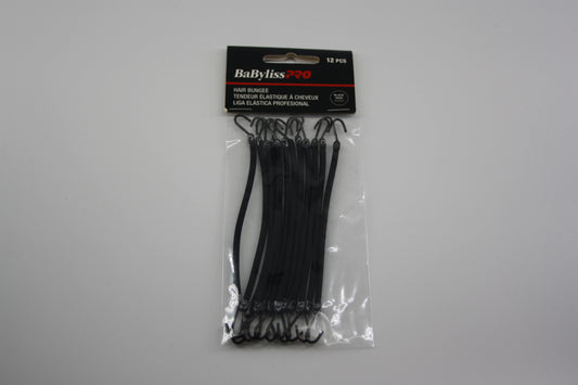 Elastic Babyliss Pro Tensioner Black 12/bag