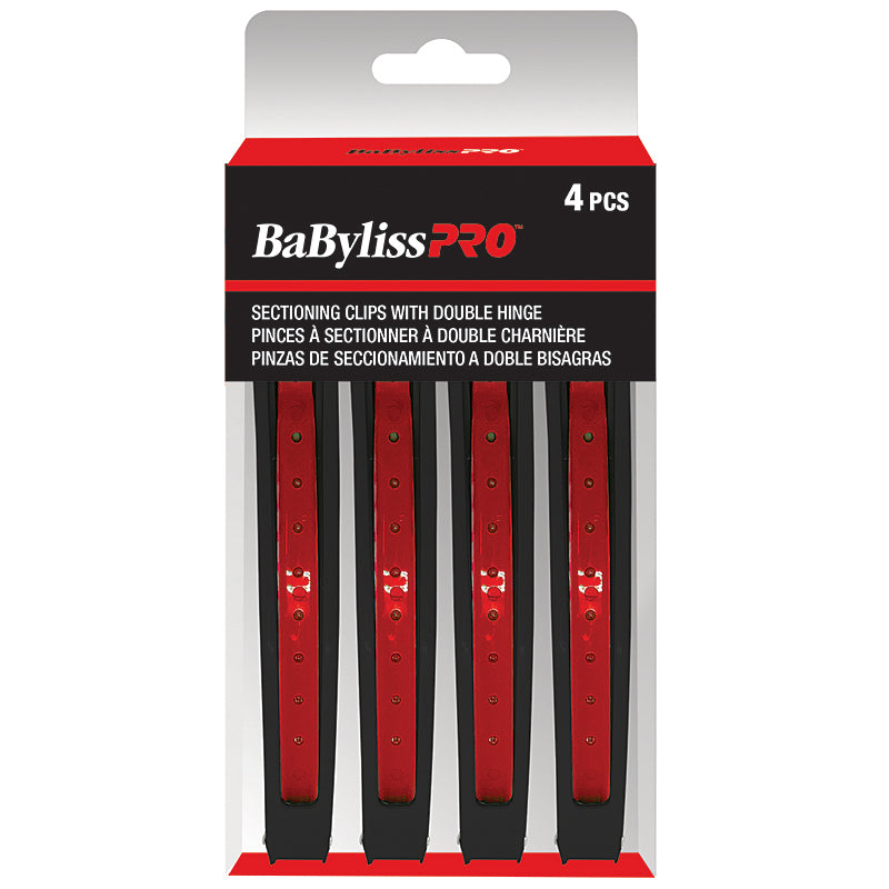 Babyliss Pro double hinge clip 4/box