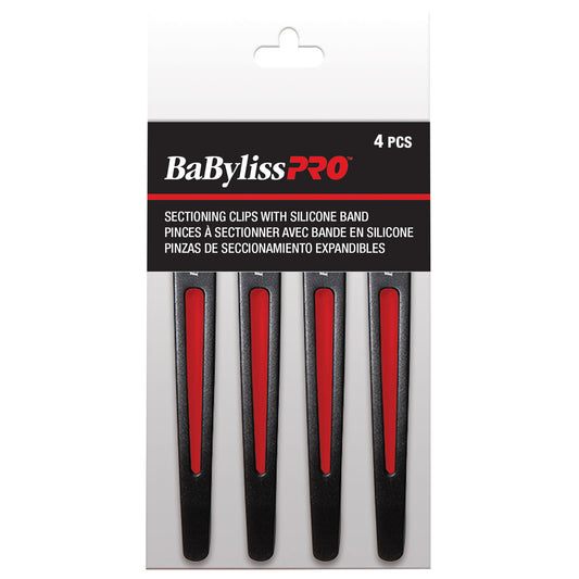 Babyliss Pro silicone band clip 4/box