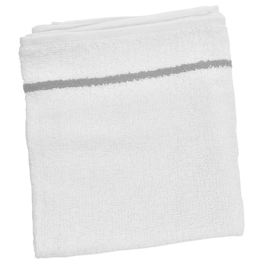 Babyliss Pro white towel with gray band