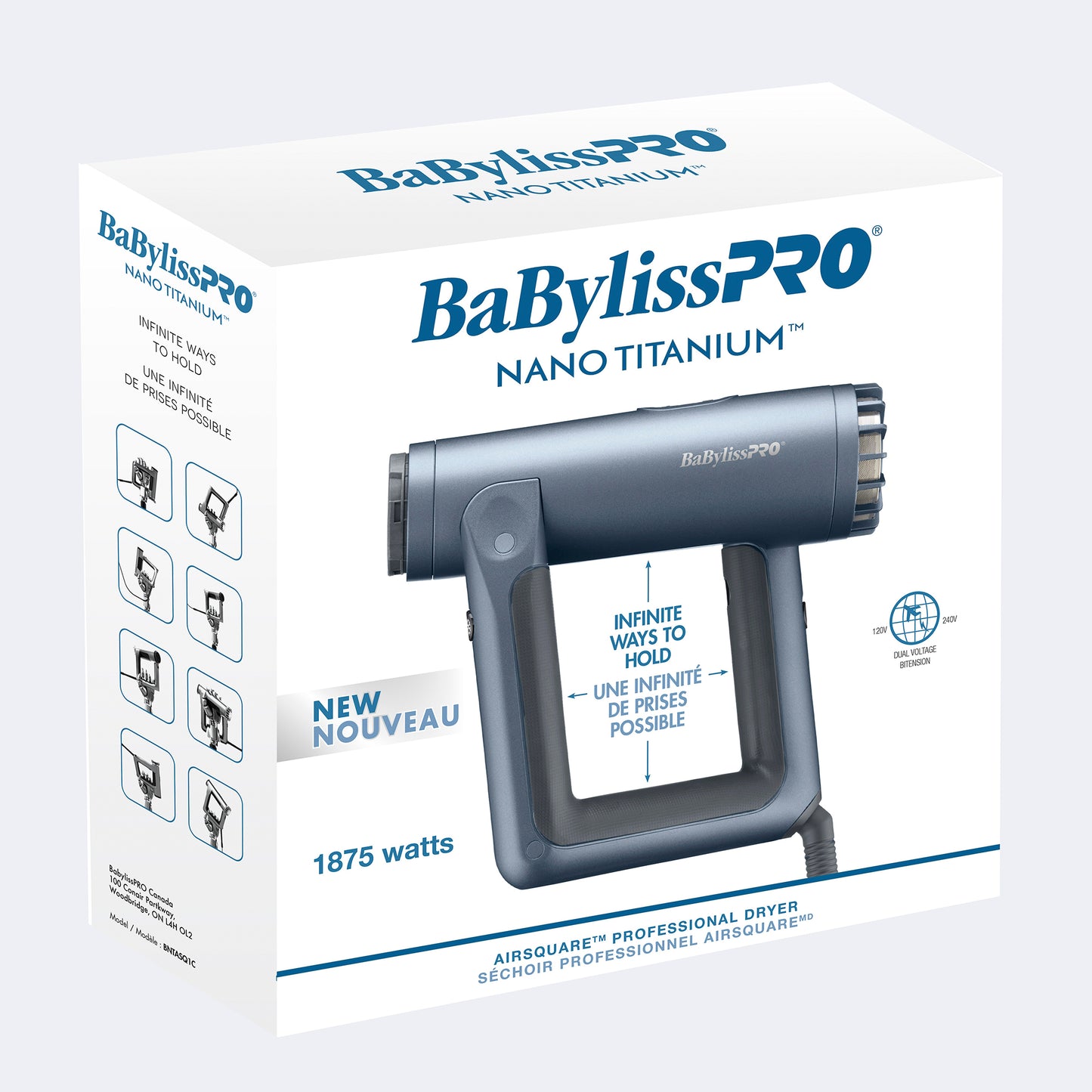 Babyliss Pro Nano Titanium Airsquare Dryer
