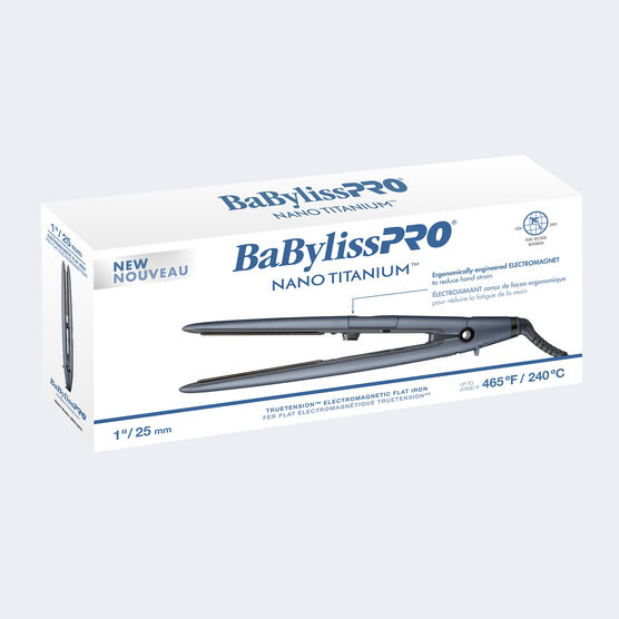 Fer plat Babyliss Pro Nano Titanium Électromagnétique Truetension 1"