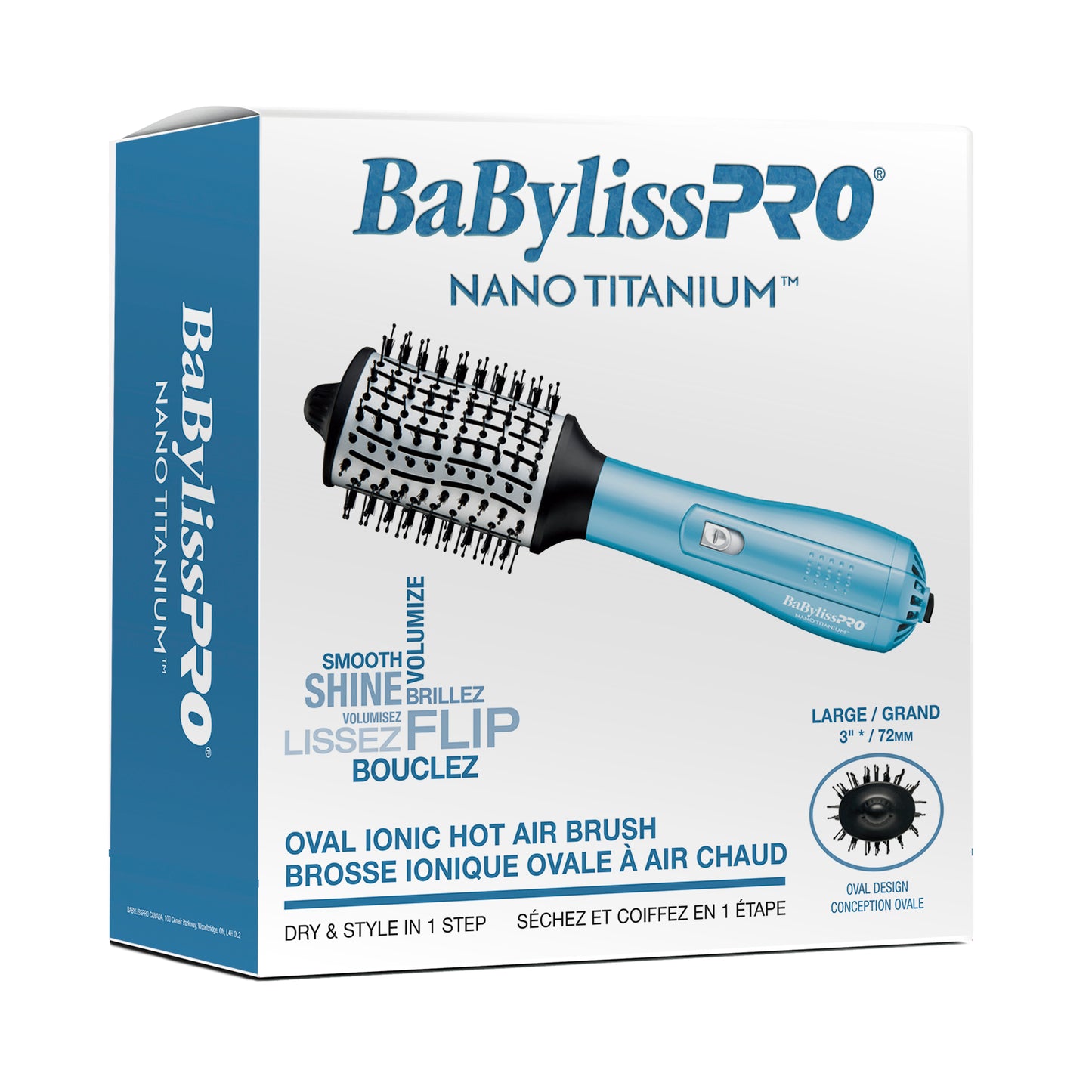 BabylissPro Oval Hot Air Brush 3"