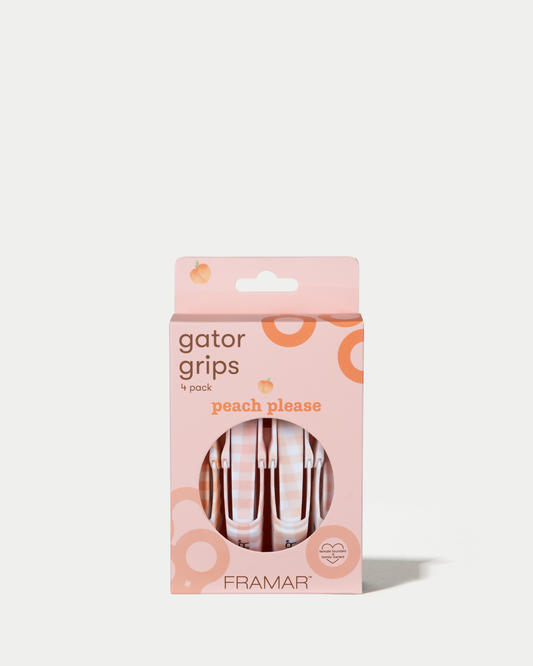 Pince Framar Gator "Peach Please" 4/pqt