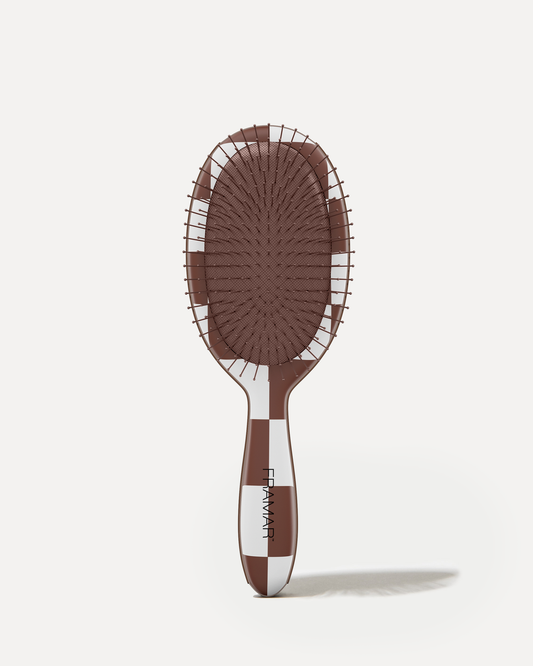 Framar Detangle Brush Checked Chocolate