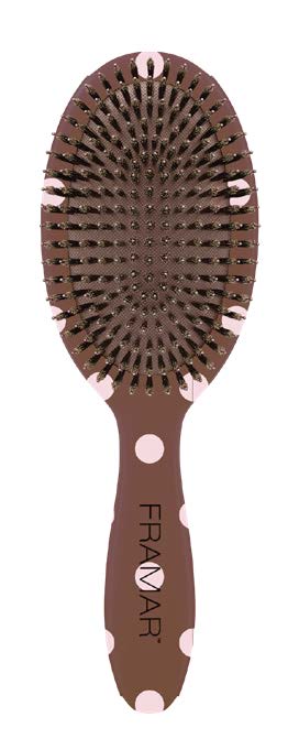 Framar Mini Polish Brush Polka Dots Chocolate