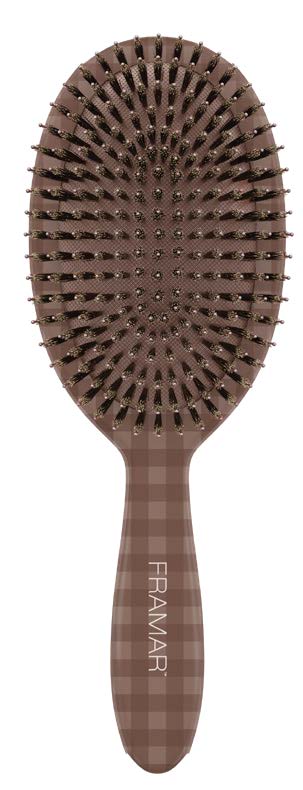 Framar Mini Polish Brush Polka Dots Chocolate