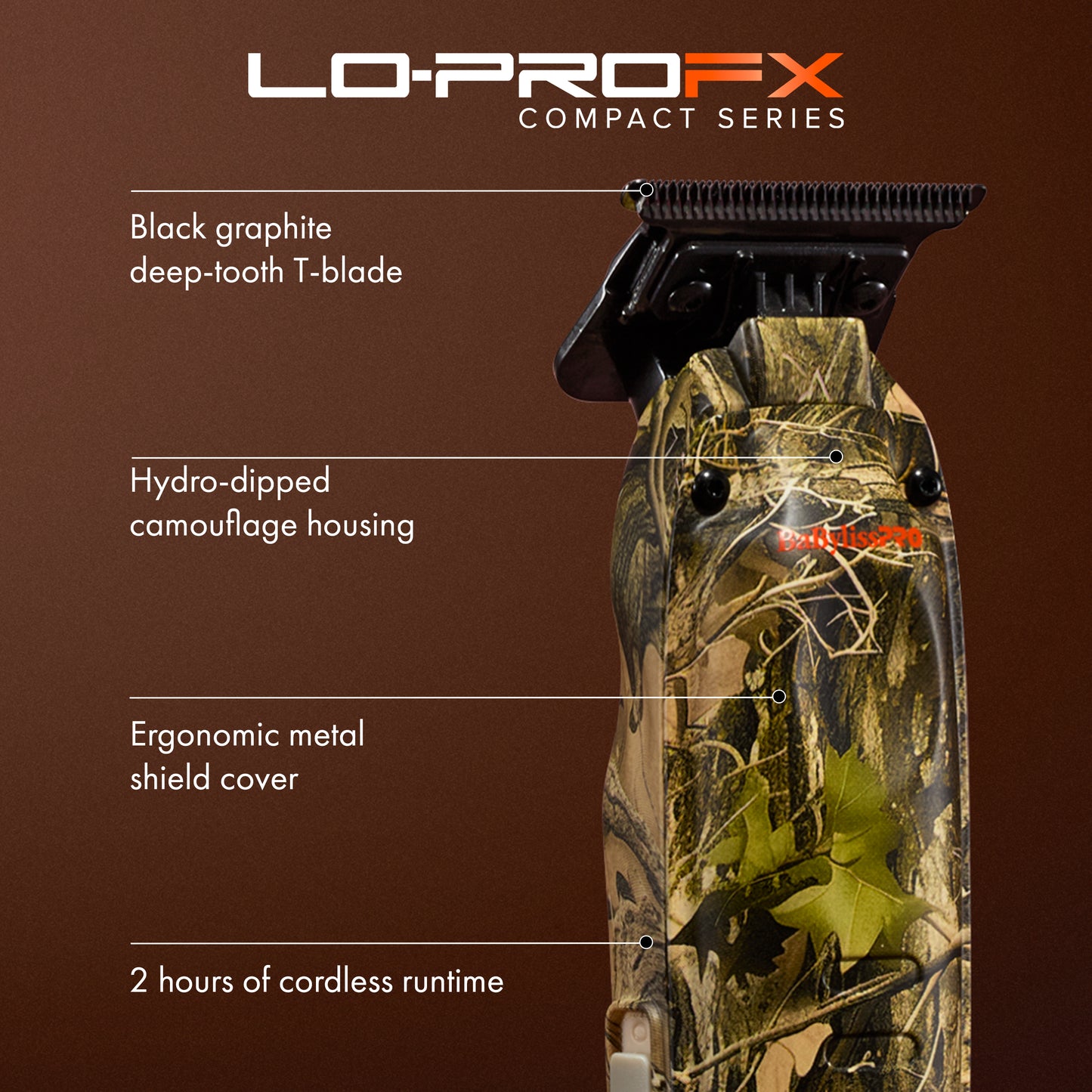 Tondeuse Babyliss Pro Lo-ProFX de Finition Compacte Camou Série Limitée