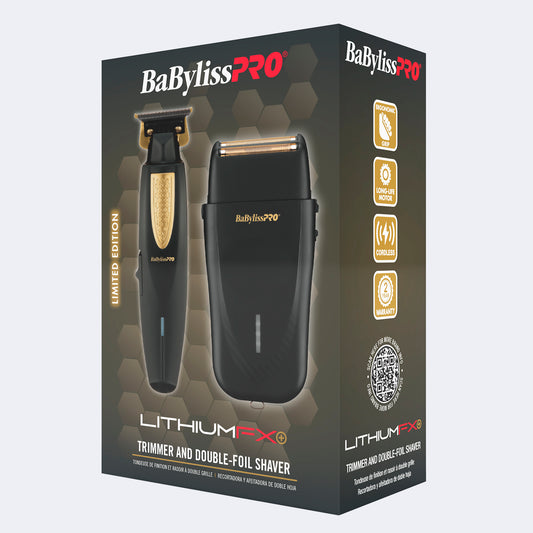 Duo Babyliss Pro Lithium FX Tondeuse de finition et rasoir double lame