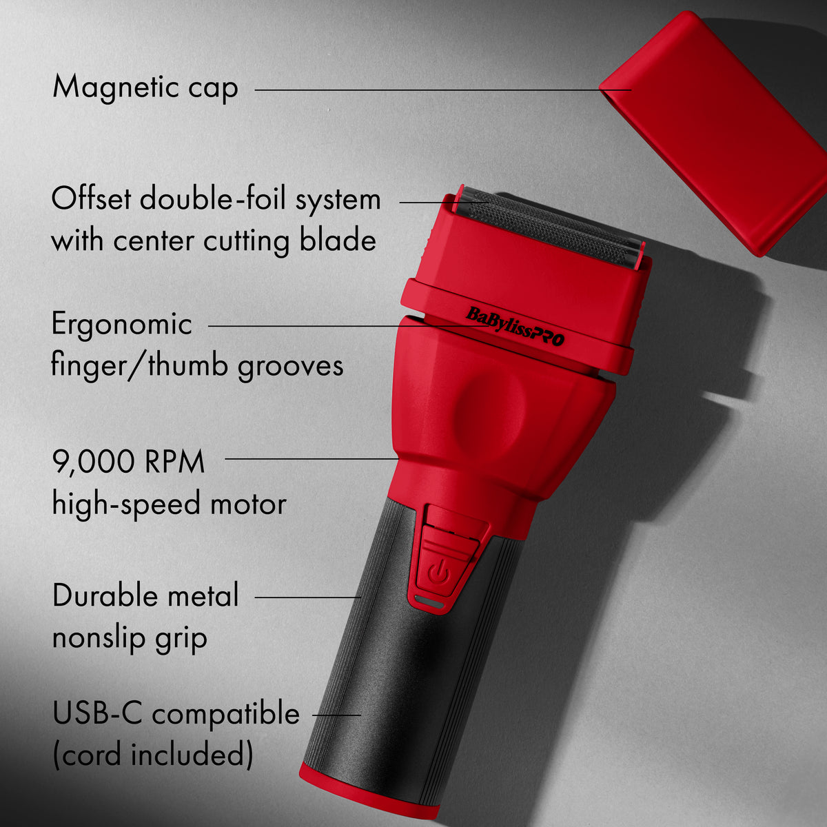 Rasoir Babyliss Pro Double lame CoreFX Série Limitée Rouge