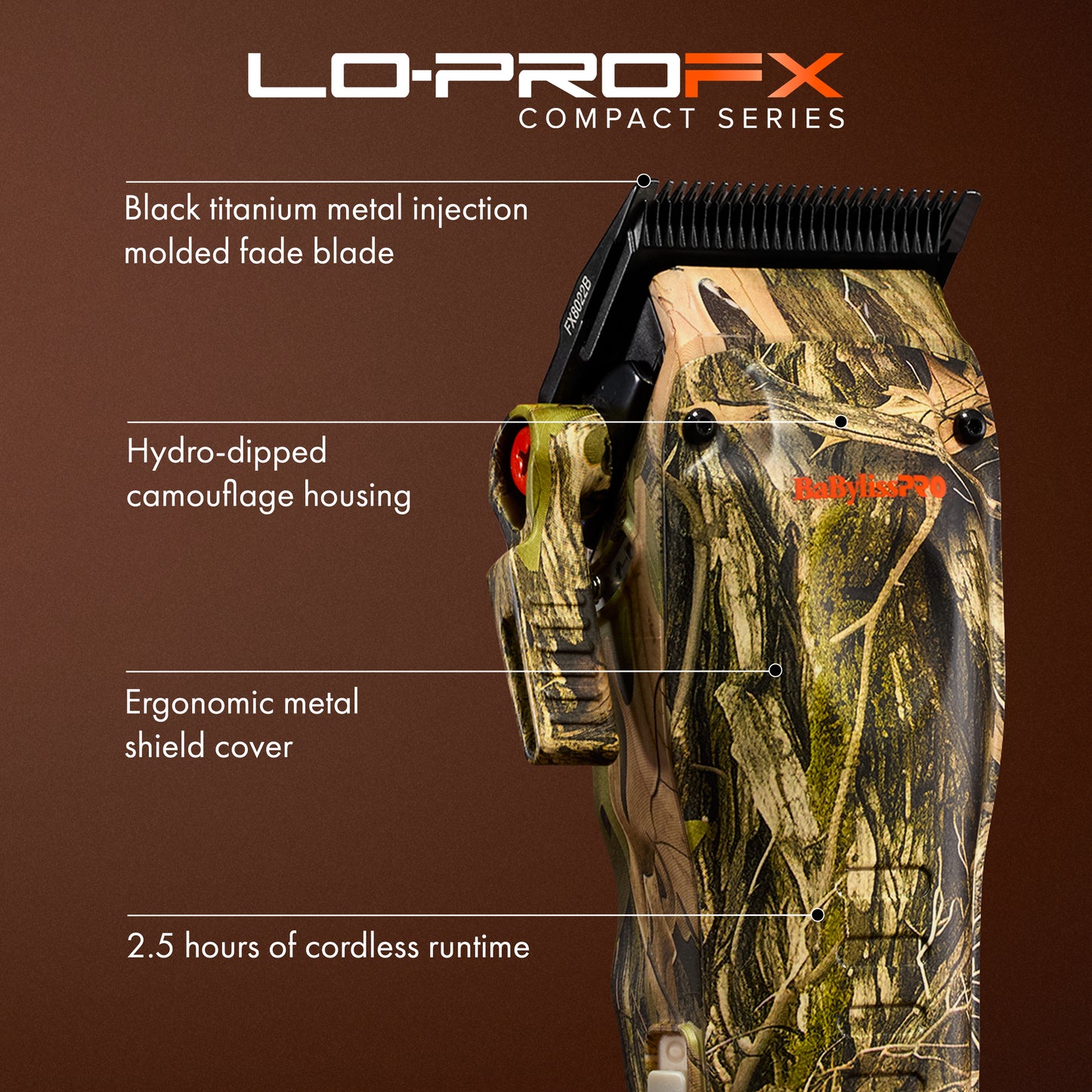 Babyliss Pro Lo-ProFX Clipper Compact Limited Edition Camo