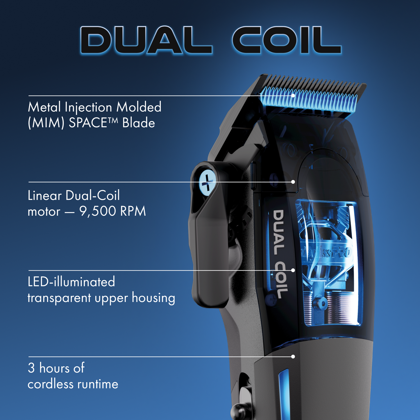 Tondeuse Babyliss Pro Dual-Coil Haute Performance