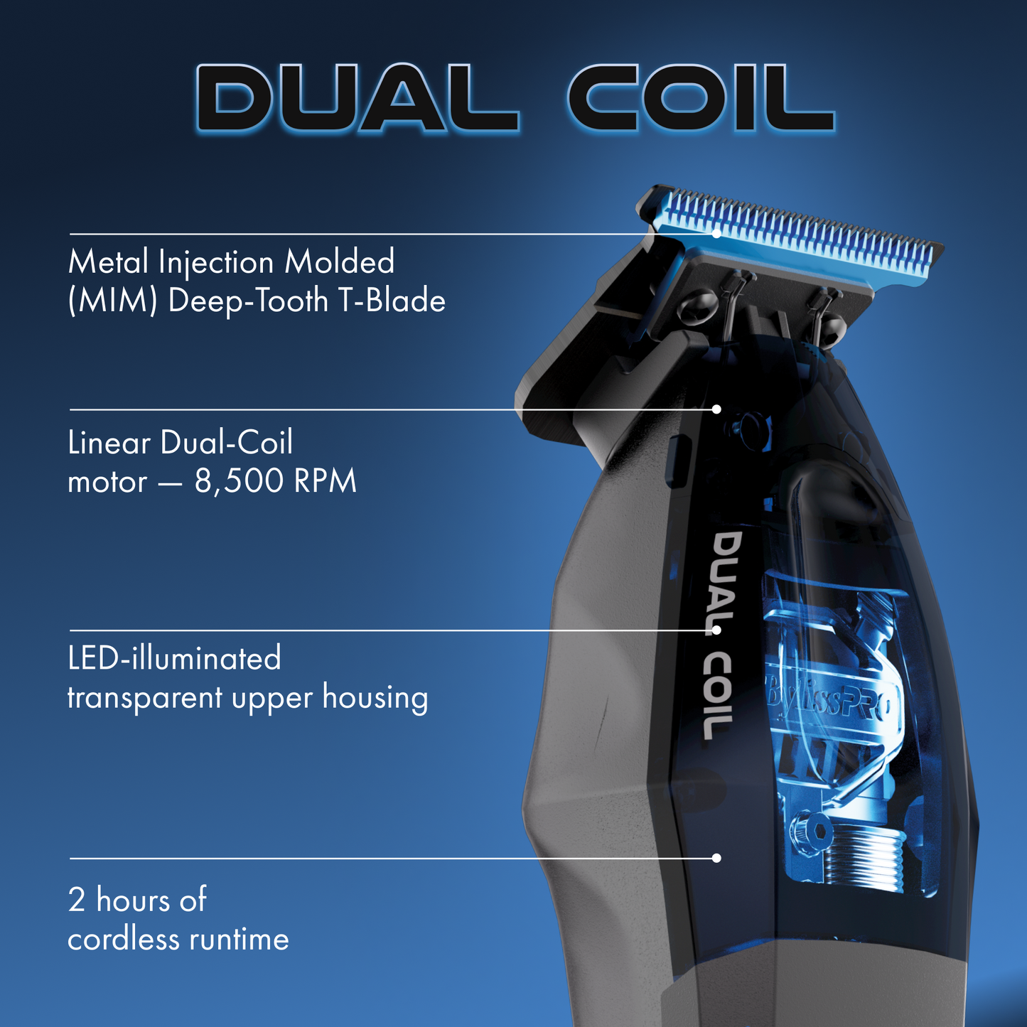 Tondeuse Babyliss Pro Dual-Coil de finition Haute Performance